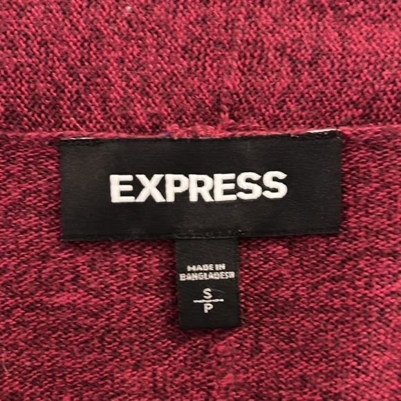 Express Wine Long Sleeve Open Cardigan Size Small - Picture 6 of 7